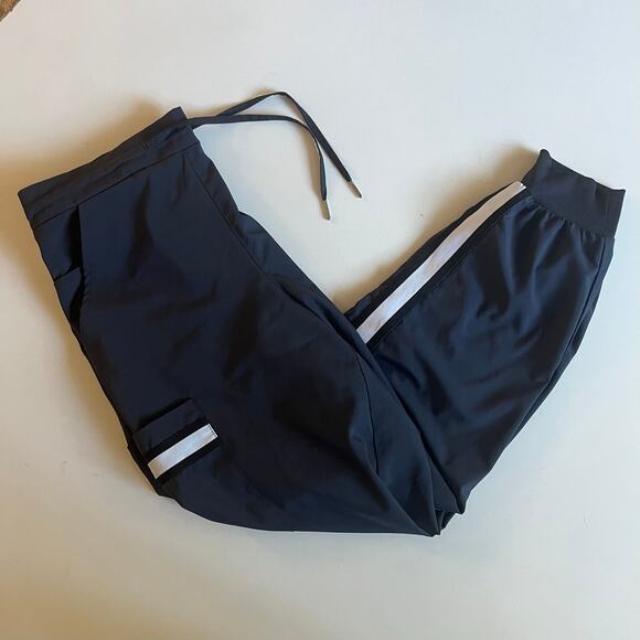 SCRUBS Nautica Joggers, Gray & Blacl Pants Large - Picture 1 of 4